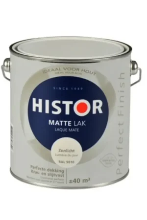 Histor Perfect Finish Alkyd Mat RAL 9010 Superprijs